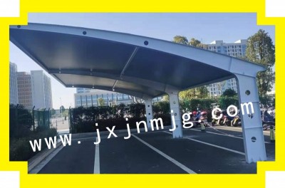 立讯射频A7吸烟区七字形膜结构遮阳棚